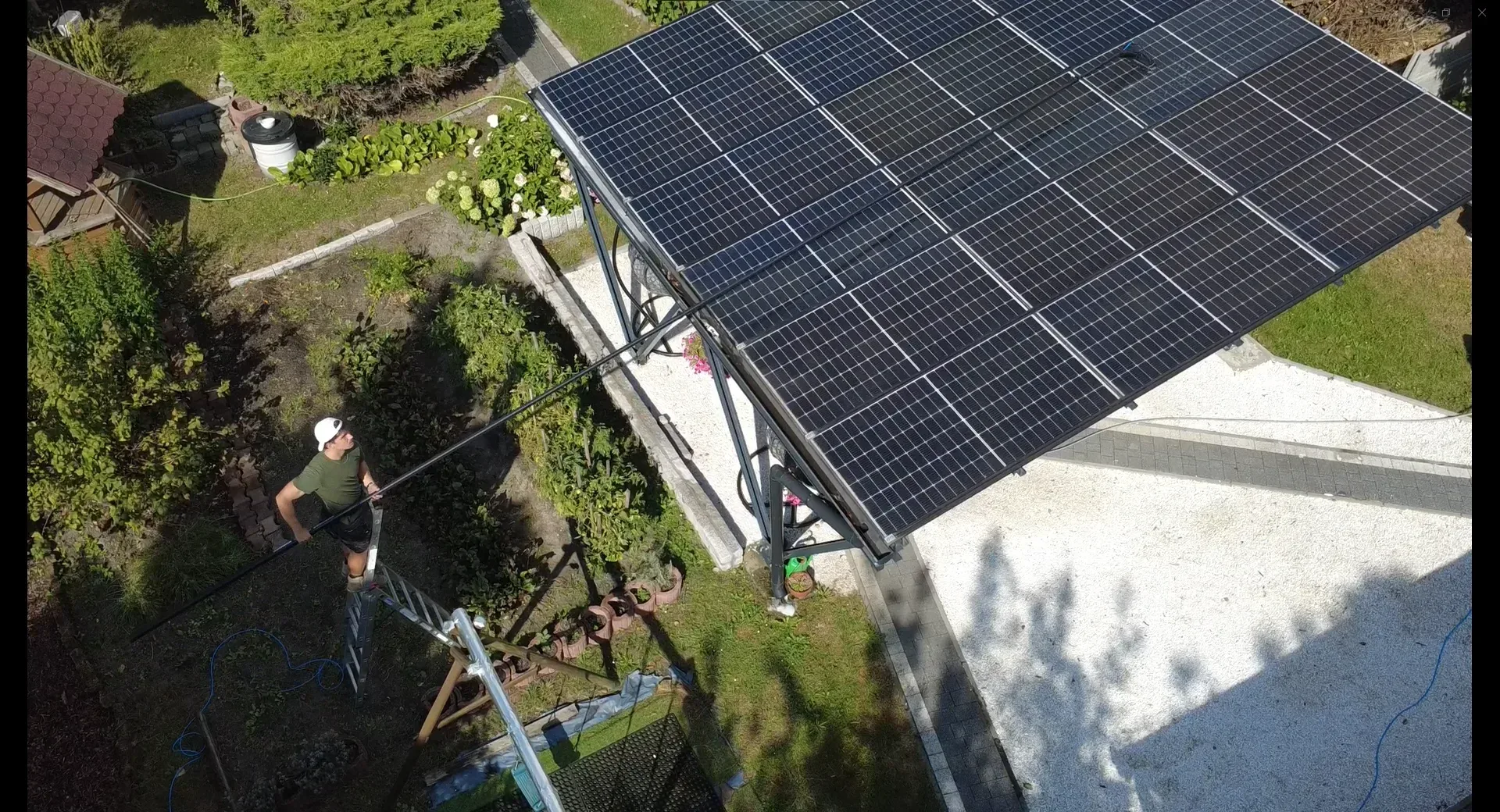 Mycie instalacji fotowoltaicznej